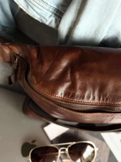 VIAMAJA Bæltetasker|Læder Tasker<Bumbag Olivia Dark Cognac