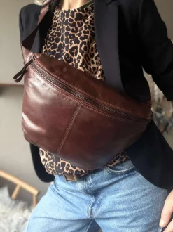 VIAMAJA Bæltetasker|Læder Tasker<Bumbag Olivia Dark Cognac