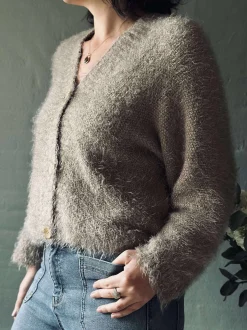 VIAMAJA Cardigans<Cardigan Dakota - Dark fango