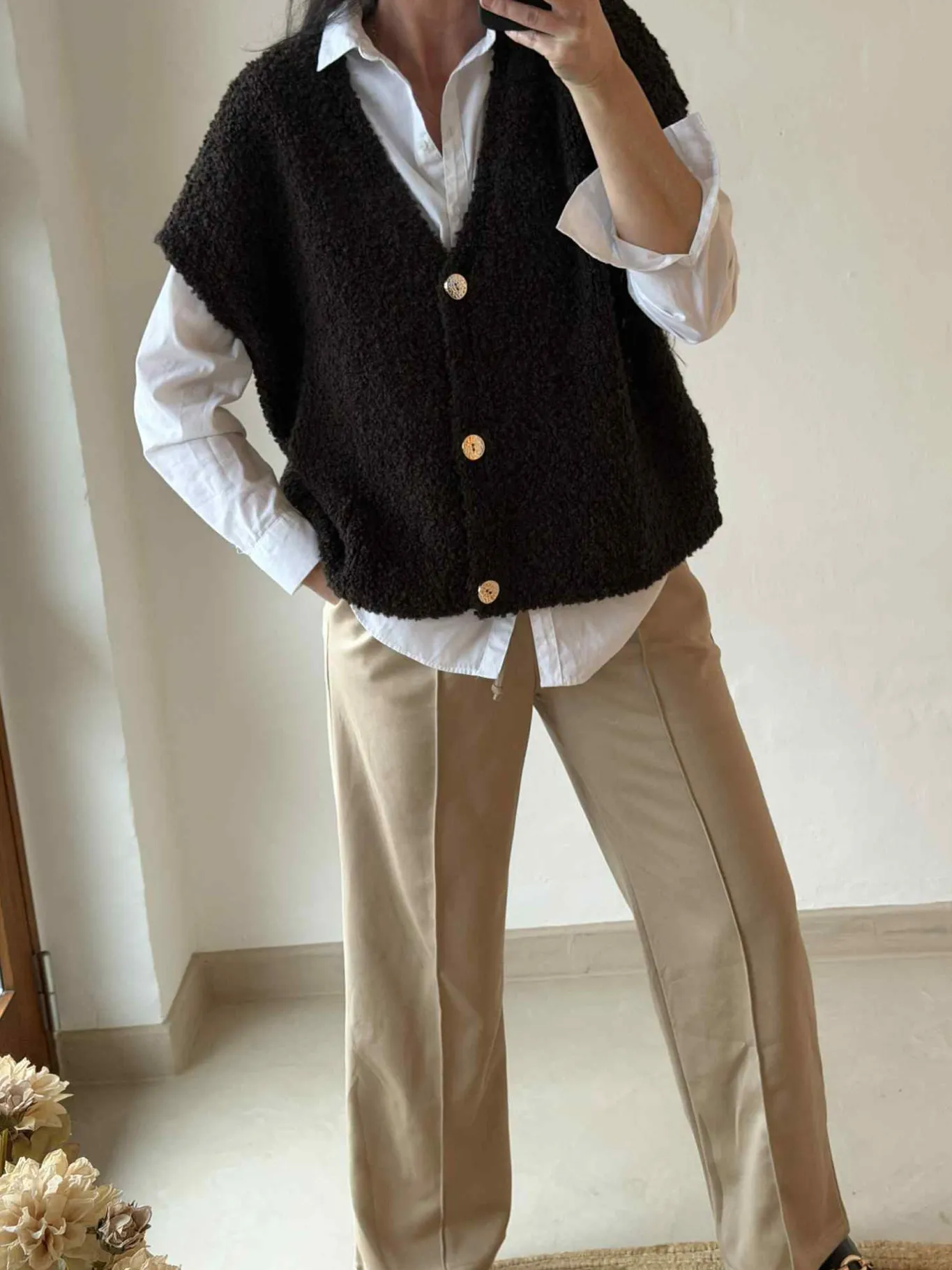 VIAMAJA Cardigans<Cardigan med kort ærmer - Brown