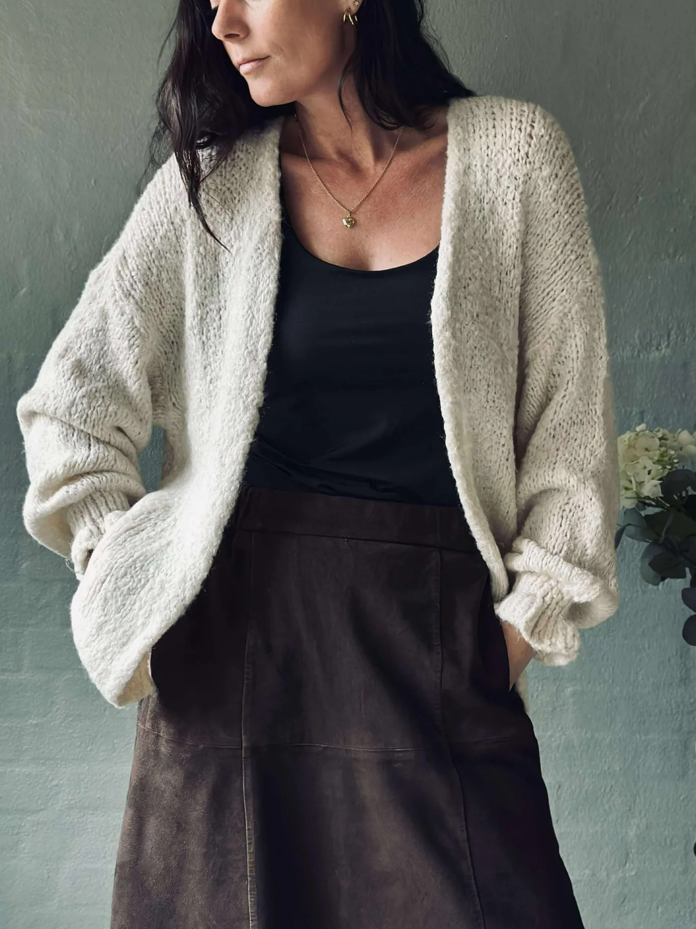 VIAMAJA Cardigans<Cardigan Oversize - Off white