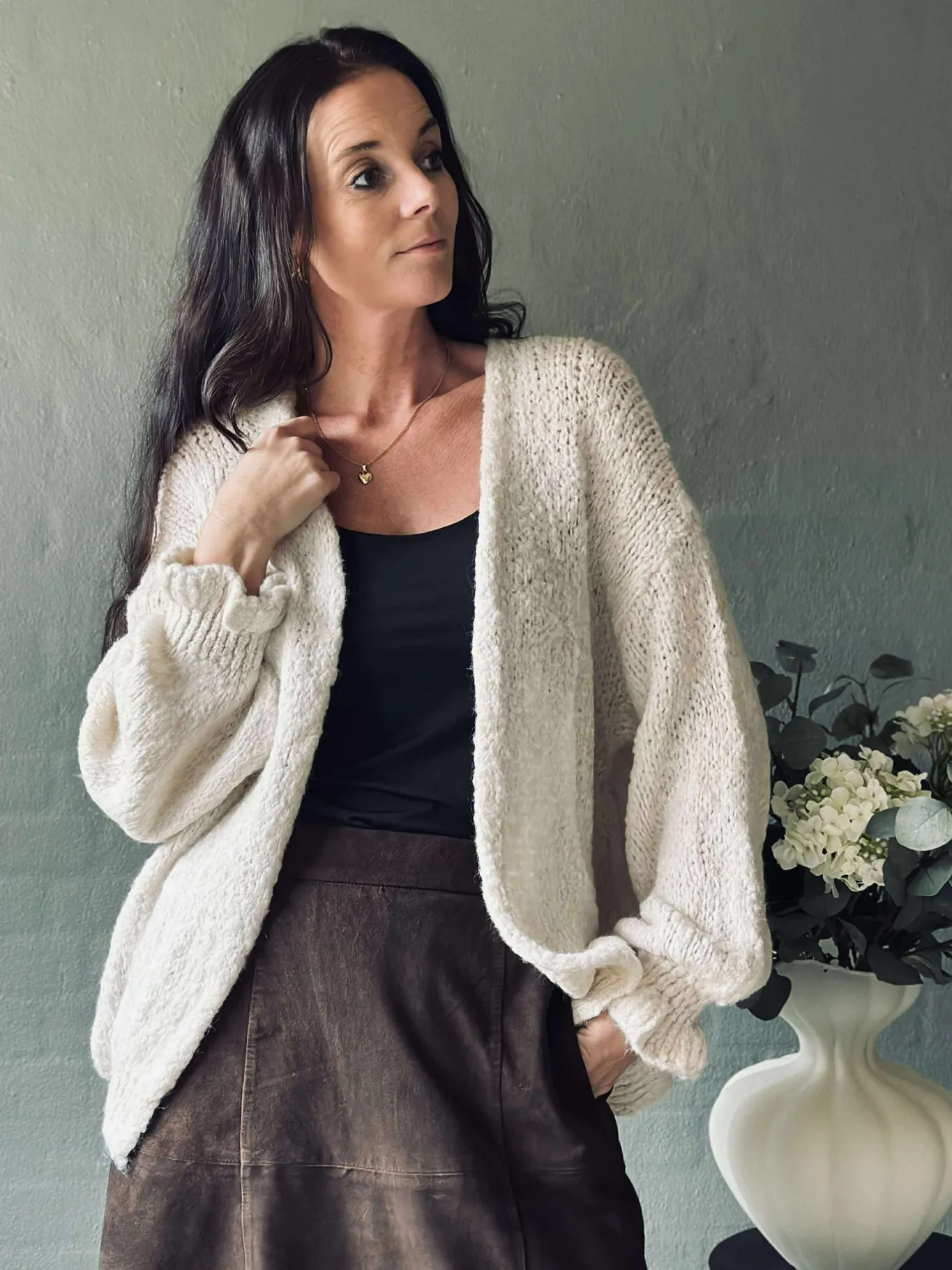 VIAMAJA Cardigans<Cardigan Oversize - Off white