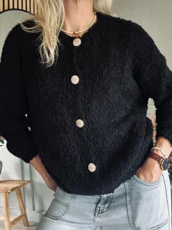 VIAMAJA Cardigans<Cardigan Rosalie Black