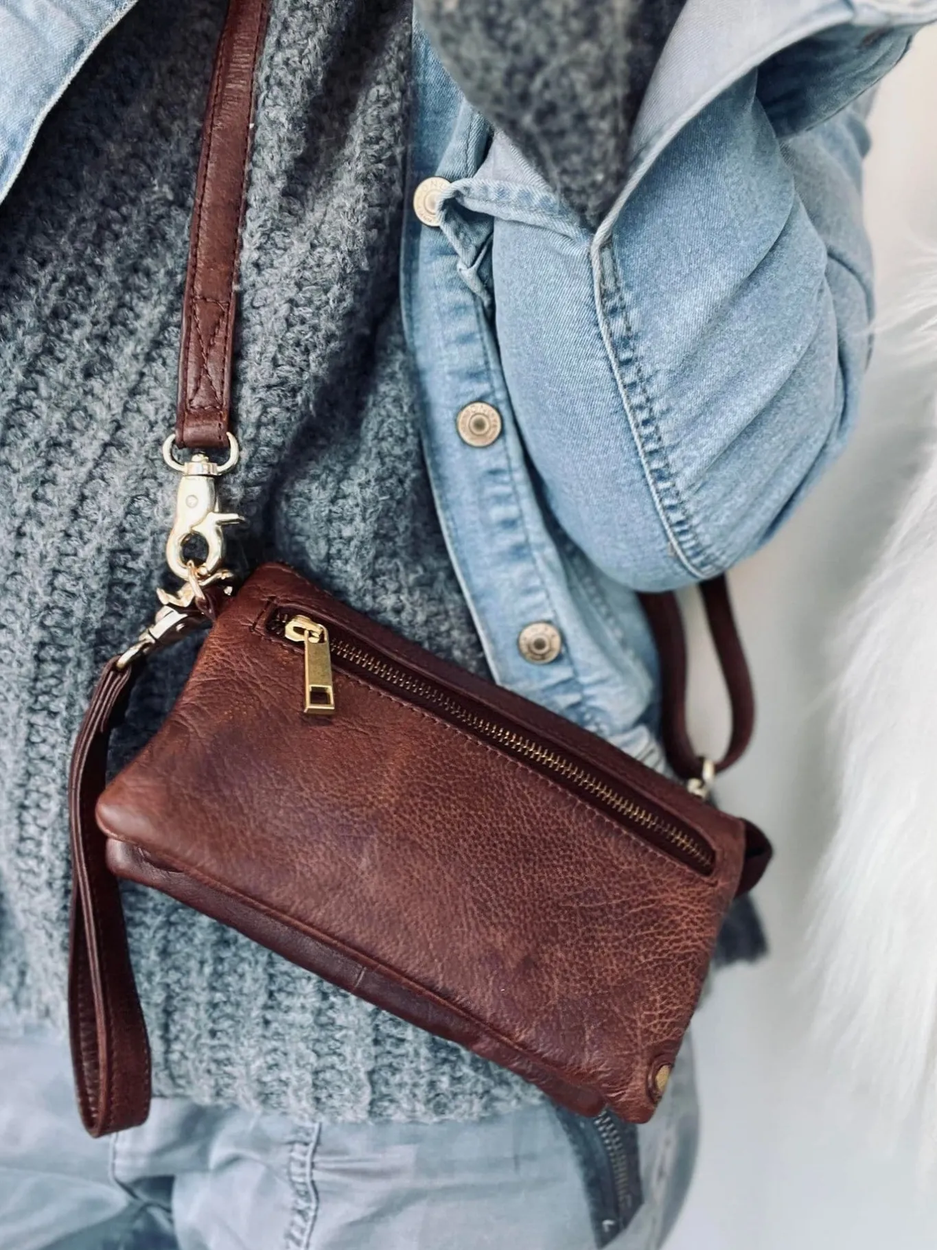 VIAMAJA Clutch|Cross Body<Clutch / skindtaske - Brandy