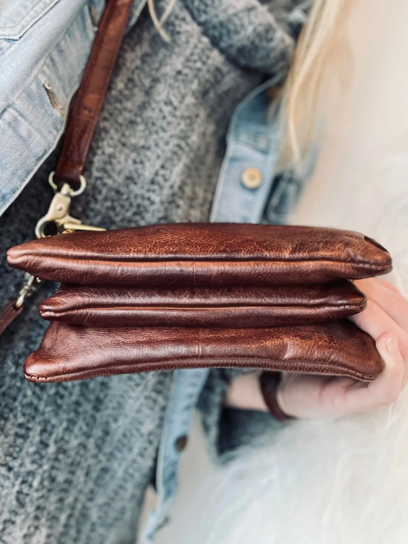 VIAMAJA Clutch|Cross Body<Clutch / skindtaske - Brandy