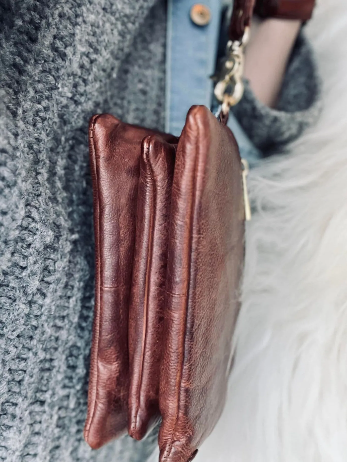 VIAMAJA Clutch|Cross Body<Clutch / skindtaske - Brandy
