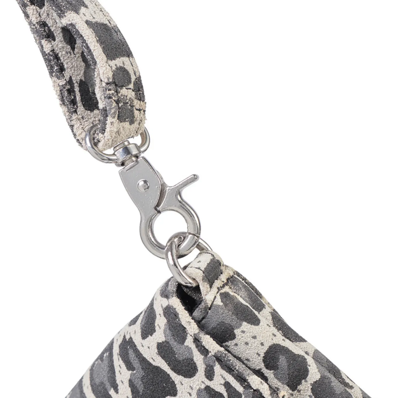 VIAMAJA Clutch|Håndtasker<Clutch Grey leopard leather