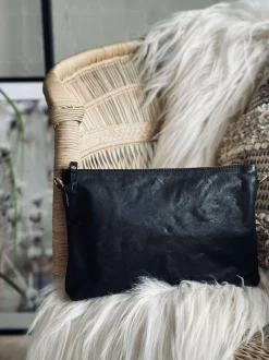 VIAMAJA Clutch<Clutch i sort skind