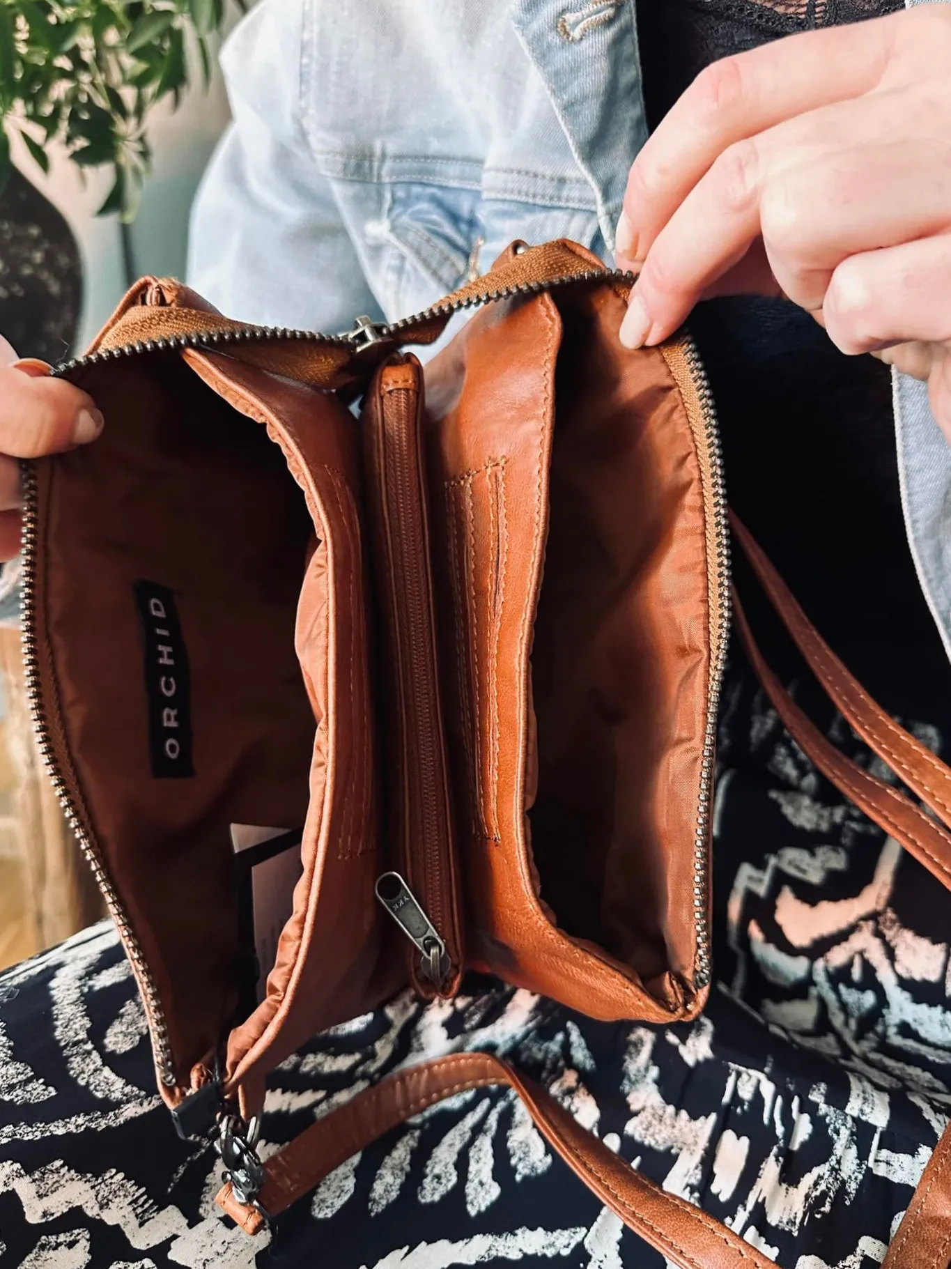 VIAMAJA Clutch<Clutch Jelva Cognac