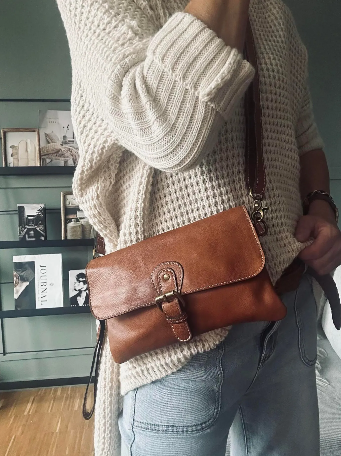 VIAMAJA Clutch<Clutch Jodi - Walnut