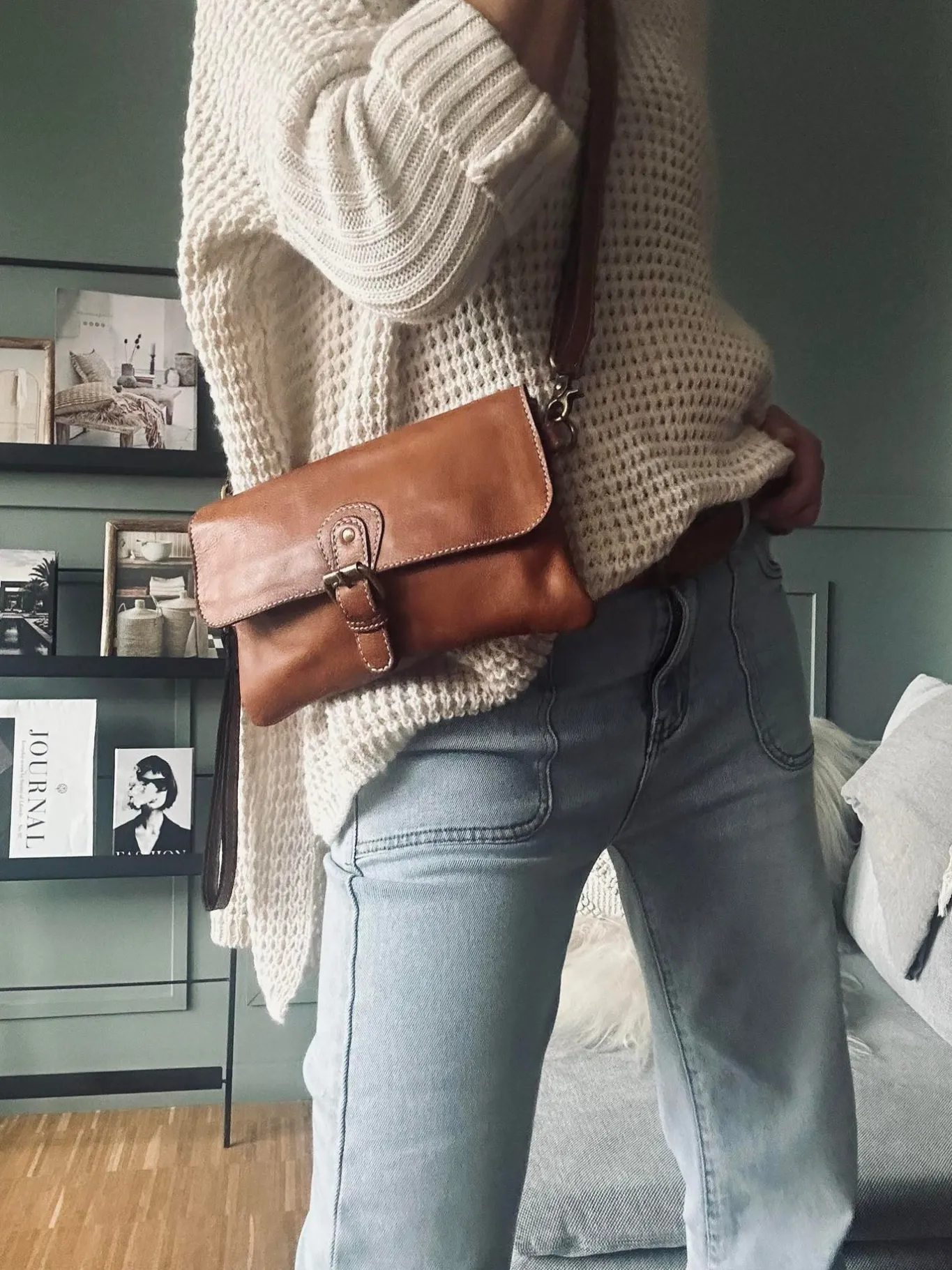 VIAMAJA Clutch<Clutch Jodi - Walnut