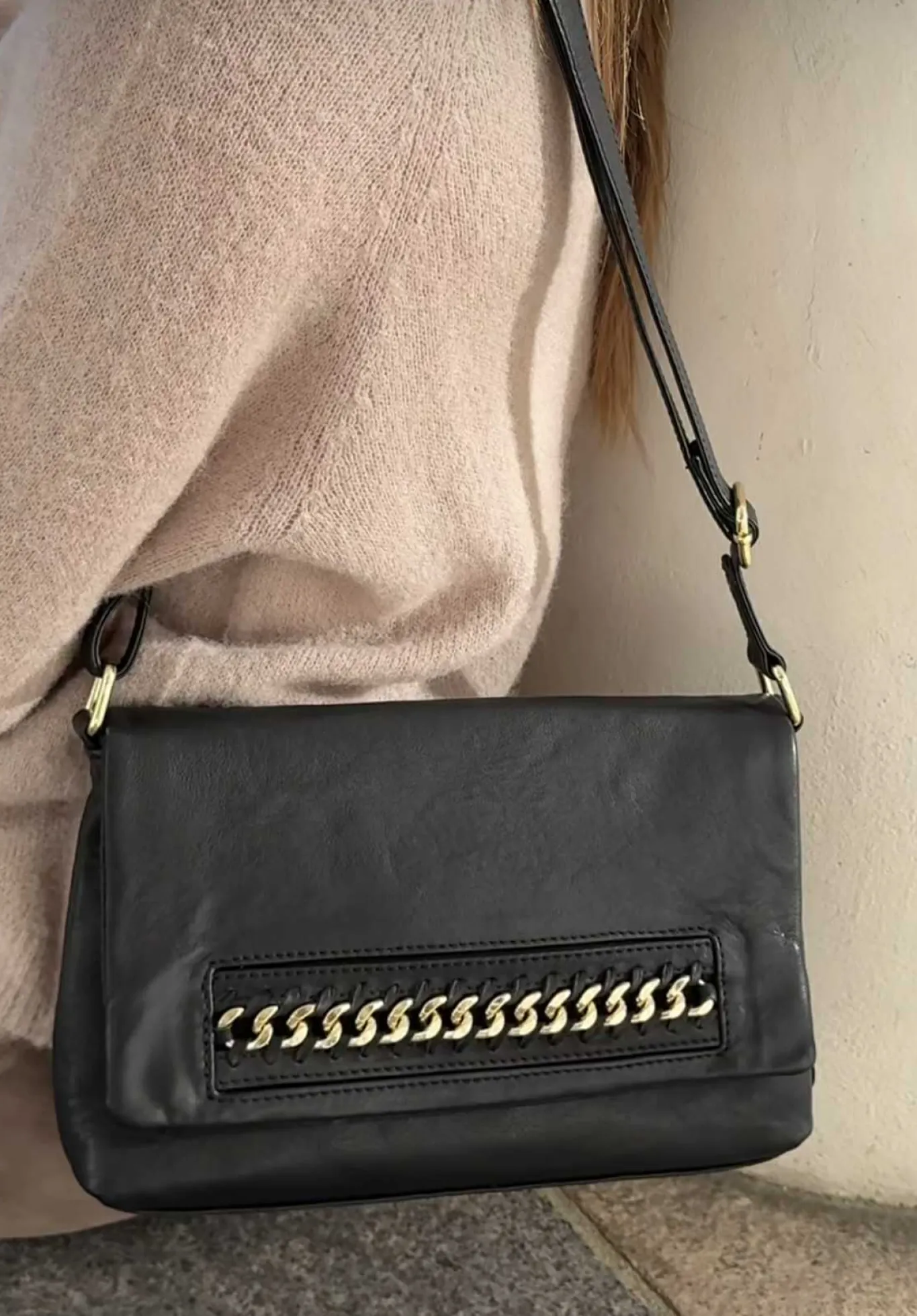 VIAMAJA Clutch|Restparti<Clutch med guldkæde - Big