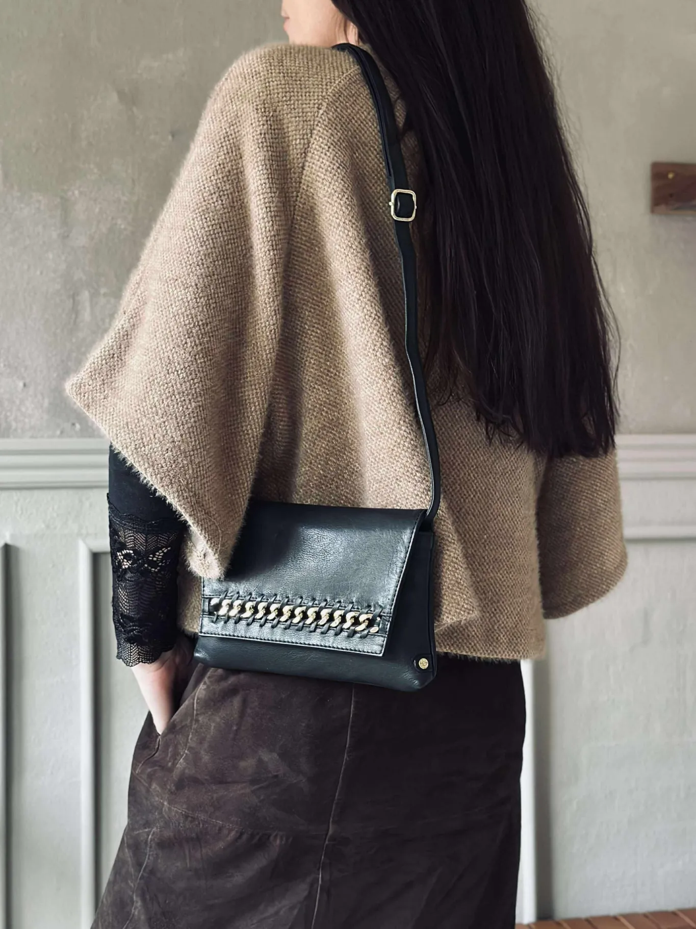 VIAMAJA Clutch|Restparti<Clutch med guldkæde - Small