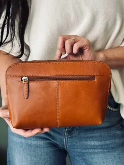 VIAMAJA Clutch|Toilettasker<Clutch Minna Cognac