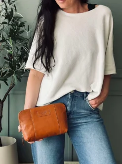 VIAMAJA Clutch|Toilettasker<Clutch Minna Cognac