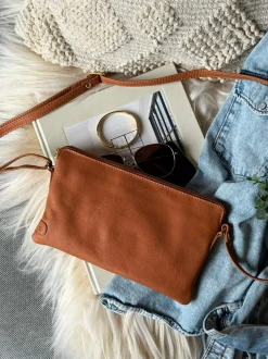 VIAMAJA Clutch|Cross Body<Clutch Misse - Cognac / Gold