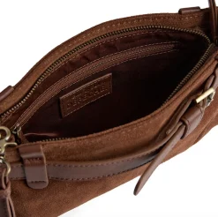 VIAMAJA Clutch<Clutch ruskind - Cognac