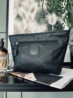 VIAMAJA Clutch|Toilettasker<Clutch SOFT LEATHER – Black
