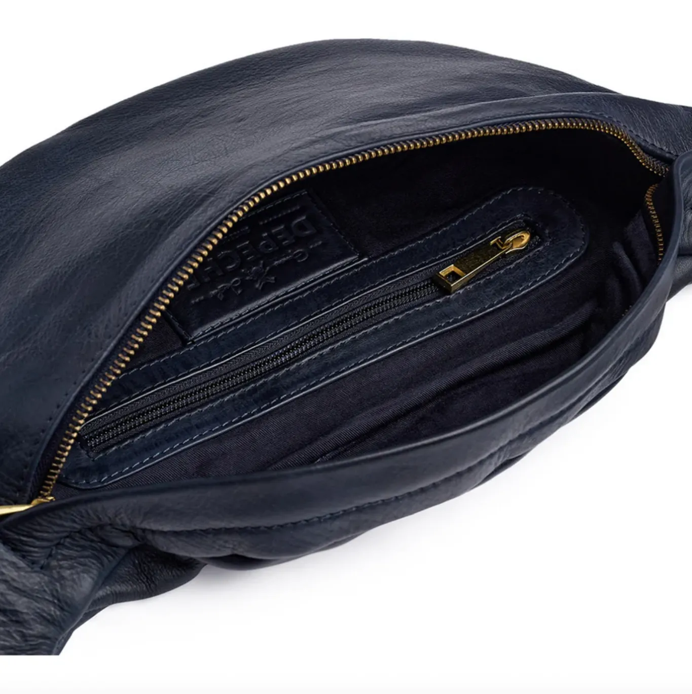 VIAMAJA Bæltetasker|Læder Tasker<Cool Buffy Bumbag i smørblødt læder - Midnight Blue