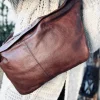 VIAMAJA Bæltetasker|Læder Tasker<Cool Buffy XL Bumbag i smørblødt læder - Brandy