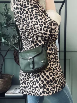 VIAMAJA Cross Body|Læder Tasker<Crossbody Aura Army