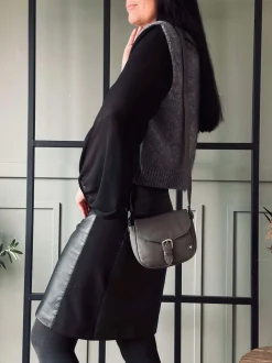 VIAMAJA Cross Body|Læder Tasker<Crossbody Aura Grey
