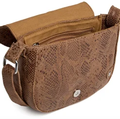 VIAMAJA Cross Body|Læder Tasker<Crossbody Aura Snake - Camel