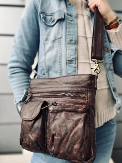 VIAMAJA Cross Body|Læder Tasker<Crossbody BROWN - Ultra blød