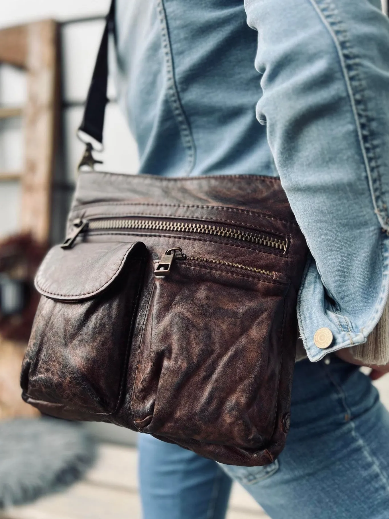 VIAMAJA Cross Body|Læder Tasker<Crossbody BROWN - Ultra blød