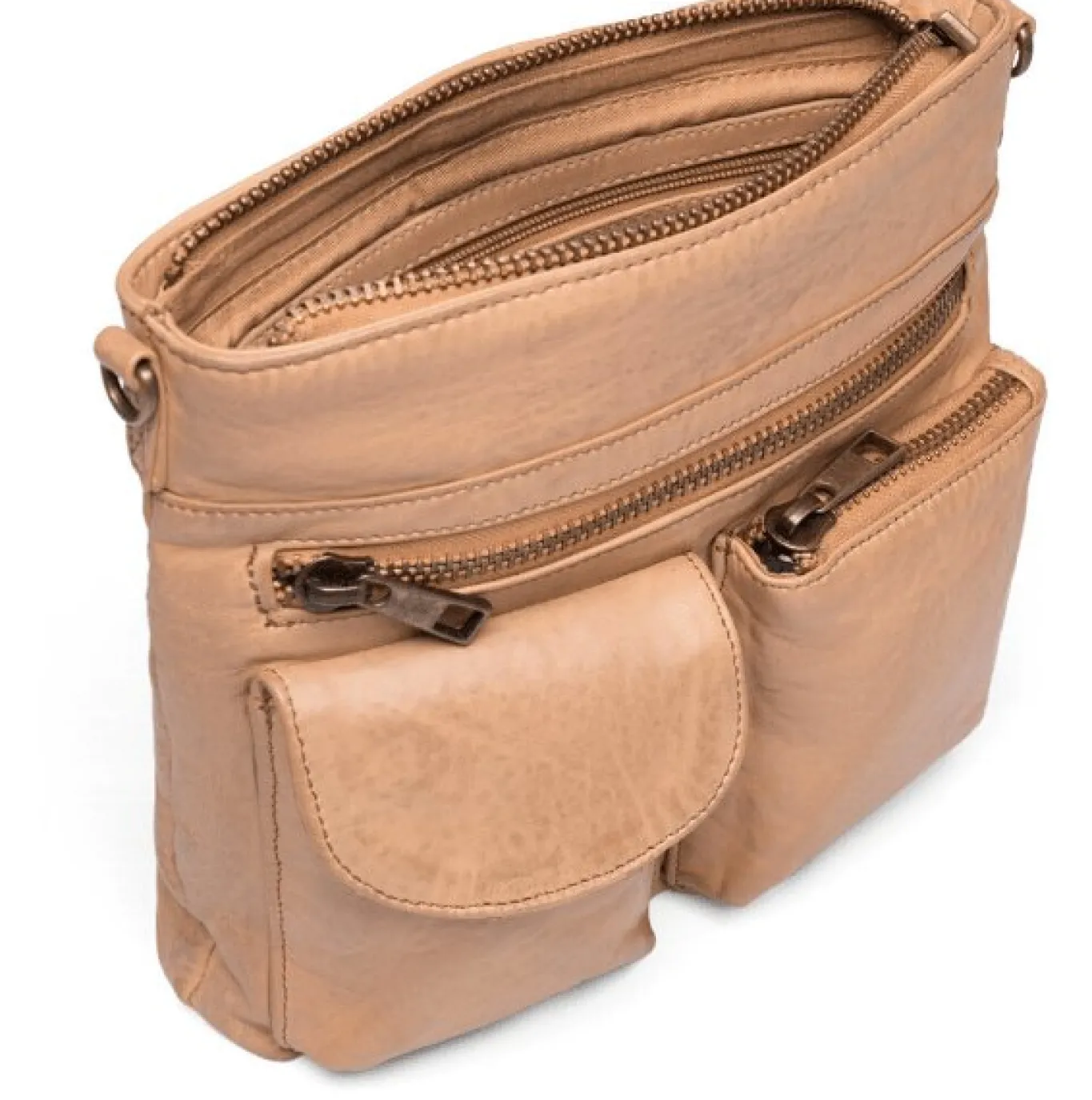 VIAMAJA Cross Body|Læder Tasker<Crossbody Camel – Ultra blød