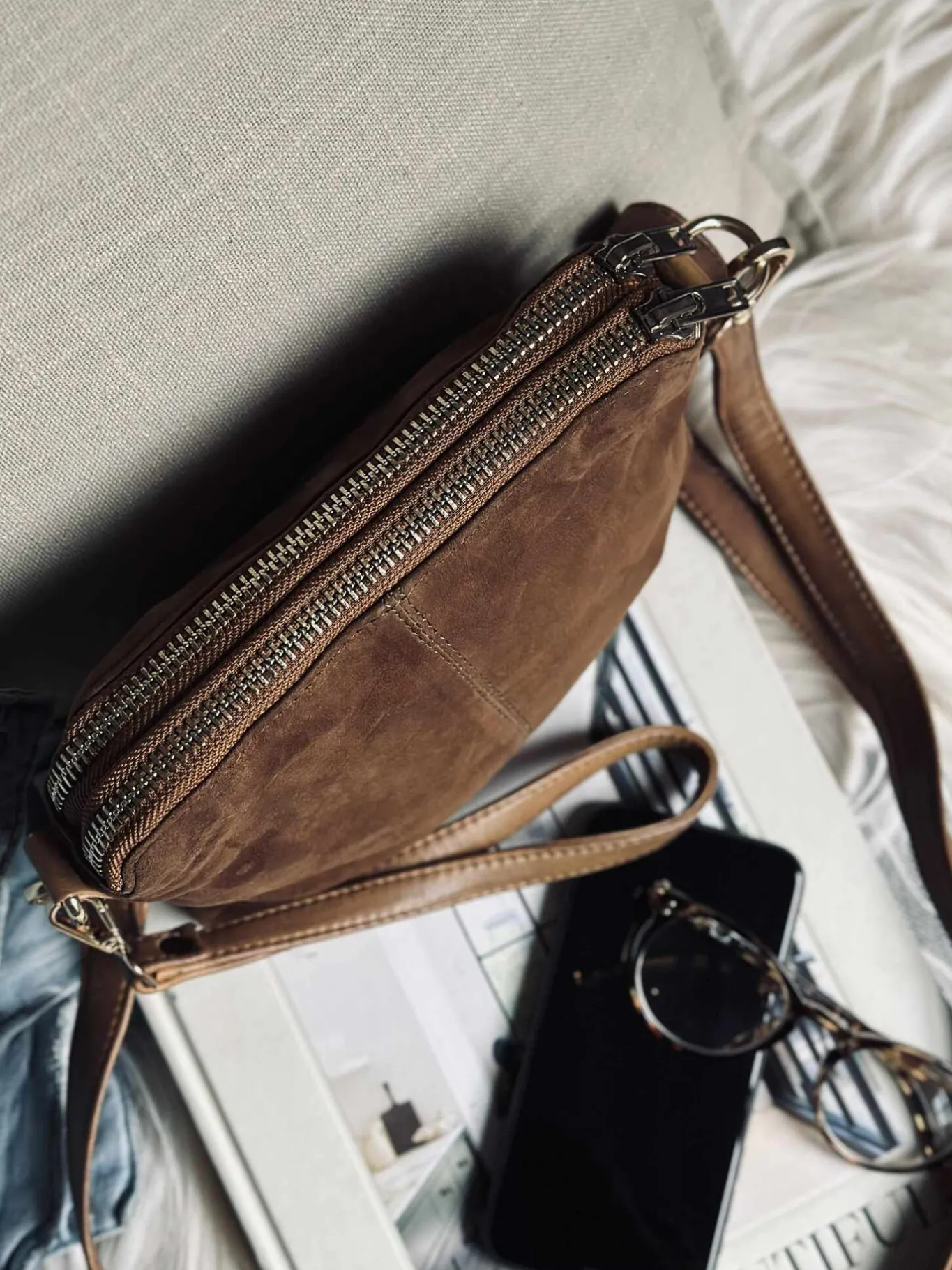 VIAMAJA Clutch|Cross Body<Crossbody clutch ALICE - Ruskind caramel