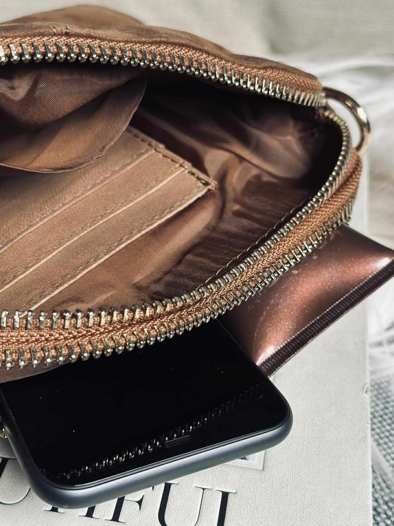 VIAMAJA Clutch|Cross Body<Crossbody clutch ALICE - Ruskind caramel