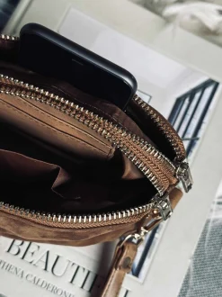 VIAMAJA Clutch|Cross Body<Crossbody clutch ALICE - Ruskind caramel