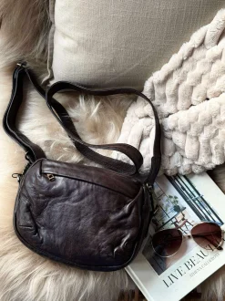 VIAMAJA Cross Body|Læder Tasker<Crossbody Hanna - Winter brown