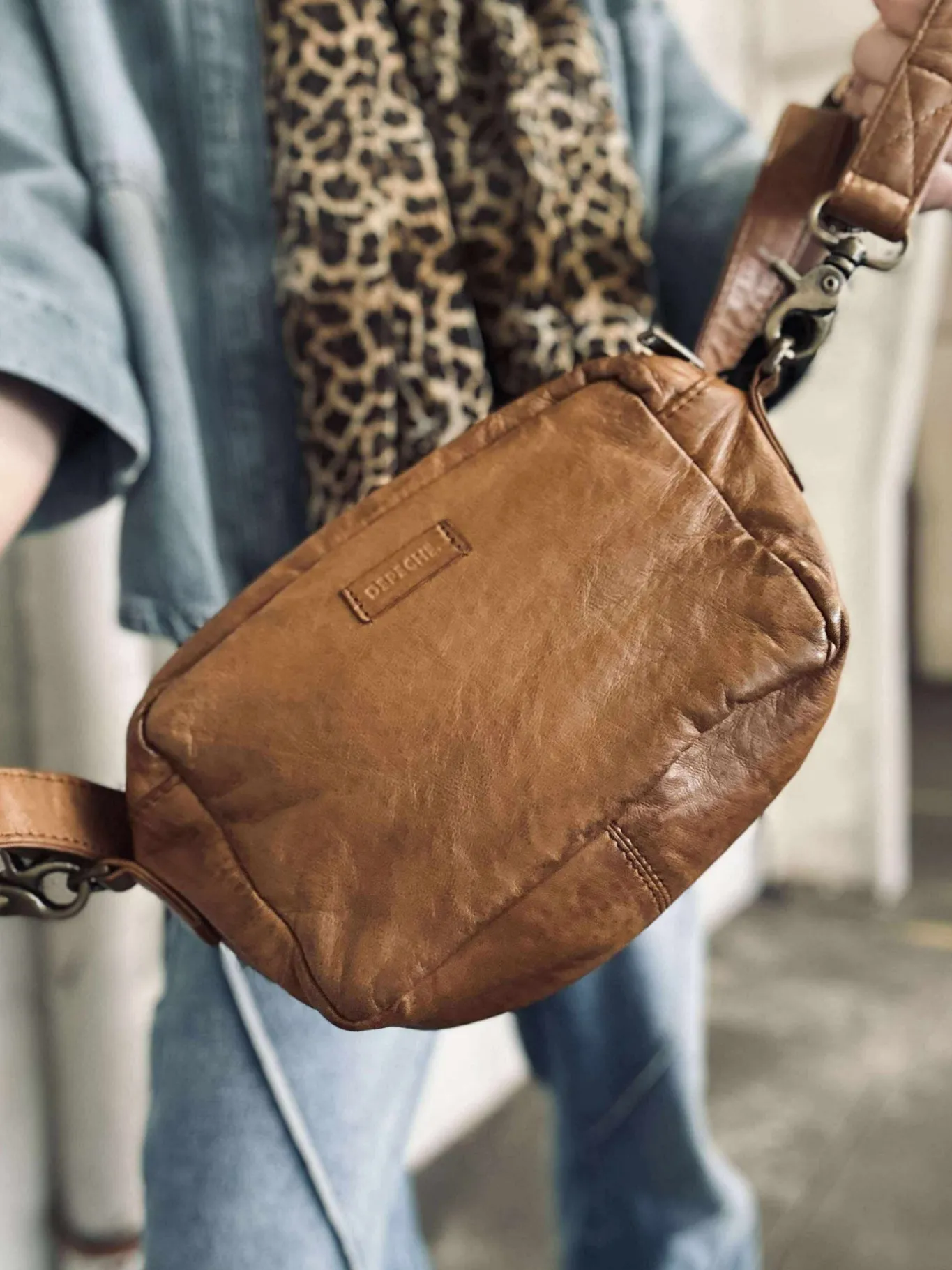 VIAMAJA Cross Body|Læder Tasker<Crossbody Hanna Cognac