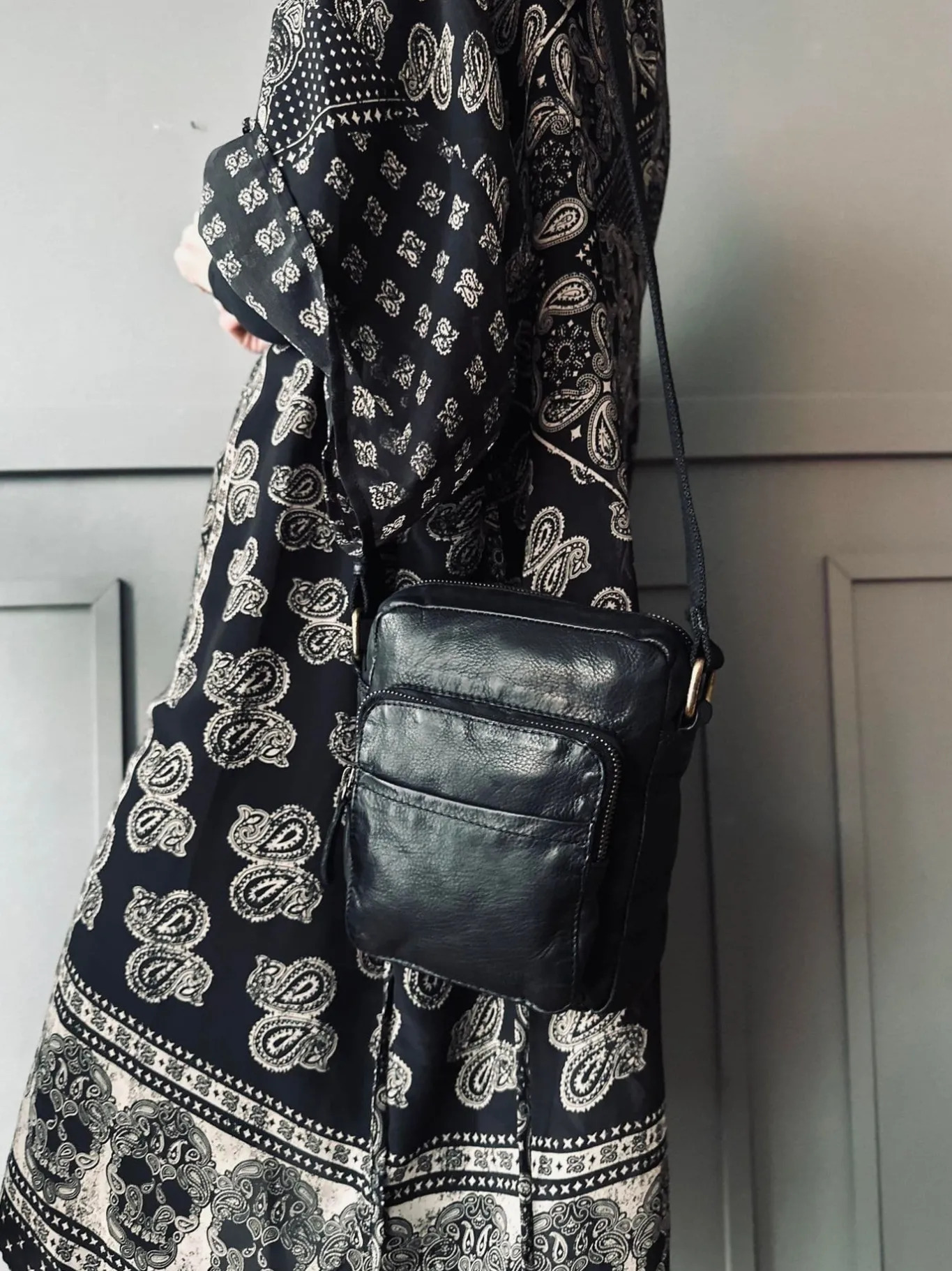 VIAMAJA Cross Body|Læder Tasker<Crossbody Raw Boheme – Black unisex