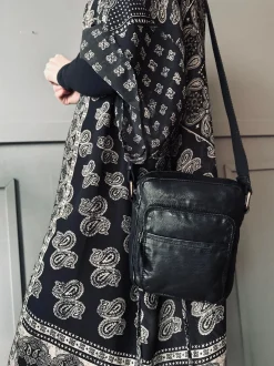 VIAMAJA Cross Body|Læder Tasker<Crossbody Raw Boheme – Black unisex