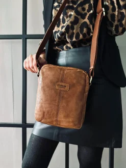 VIAMAJA Cross Body|Læder Tasker<Crossbody Raw Boheme – Cognac unisex