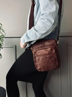 VIAMAJA Cross Body|Læder Tasker<Crossbody Raw Boheme – Vintage brown