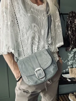 VIAMAJA Cross Body|Læder Tasker<Crossover – Silver grey