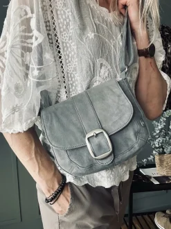 VIAMAJA Cross Body|Læder Tasker<Crossover – Silver grey
