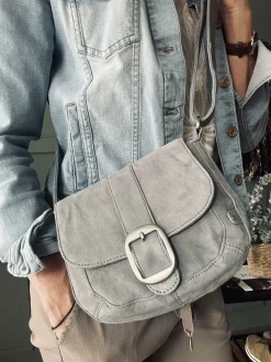 VIAMAJA Cross Body|Læder Tasker<Crossover – Silver grey