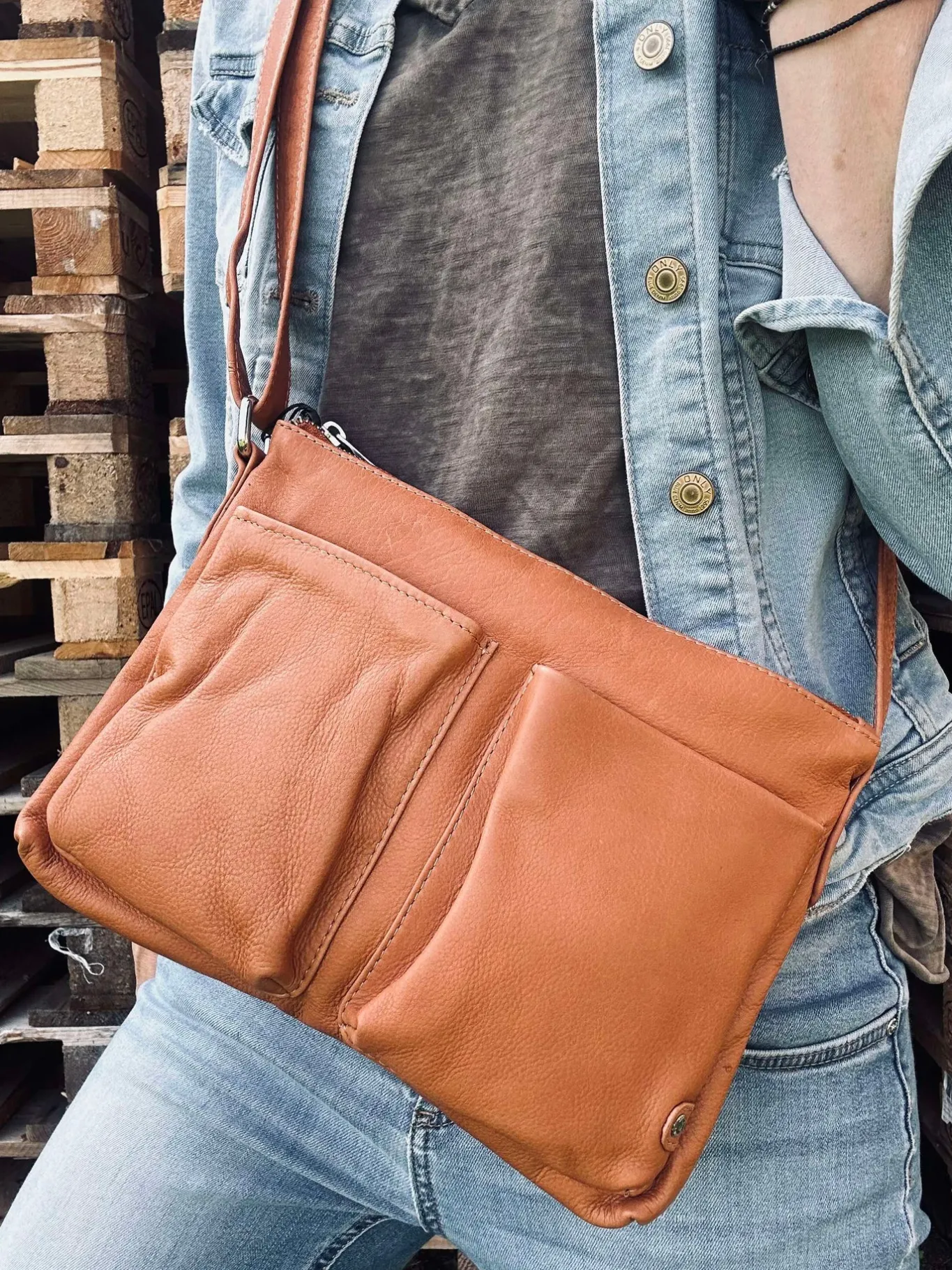 VIAMAJA Cross Body|Skuldertasker<Crossover Aura Cognac