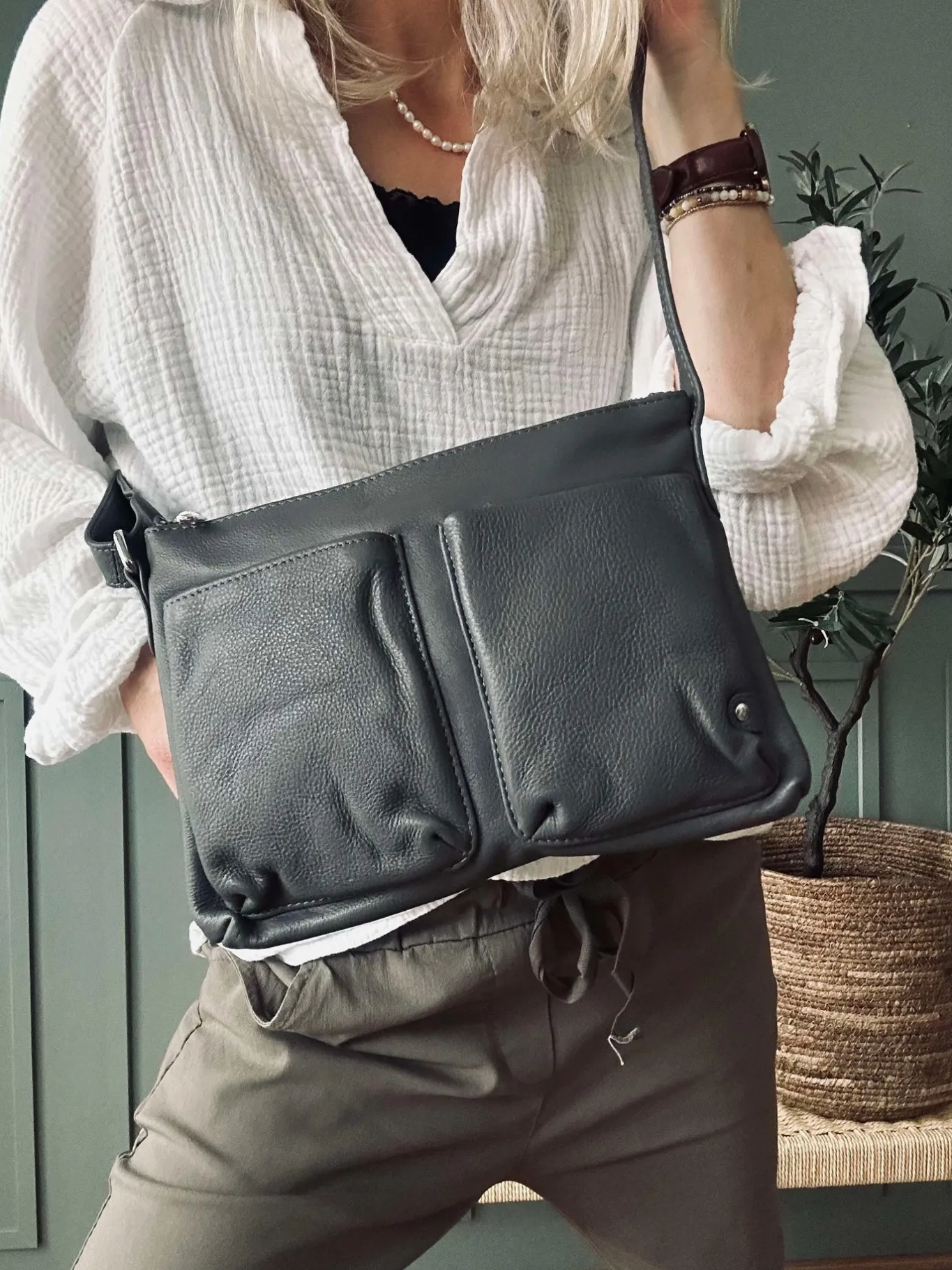VIAMAJA Cross Body|Skuldertasker<Crossover Aura Grey