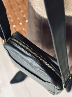 VIAMAJA Cross Body|Læder Tasker<Crossover Aya - Black / gold