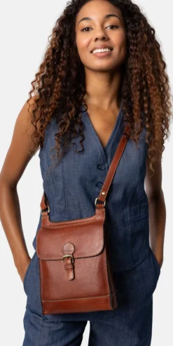 VIAMAJA Cross Body|Skuldertasker<Crossover Jeane Cognac