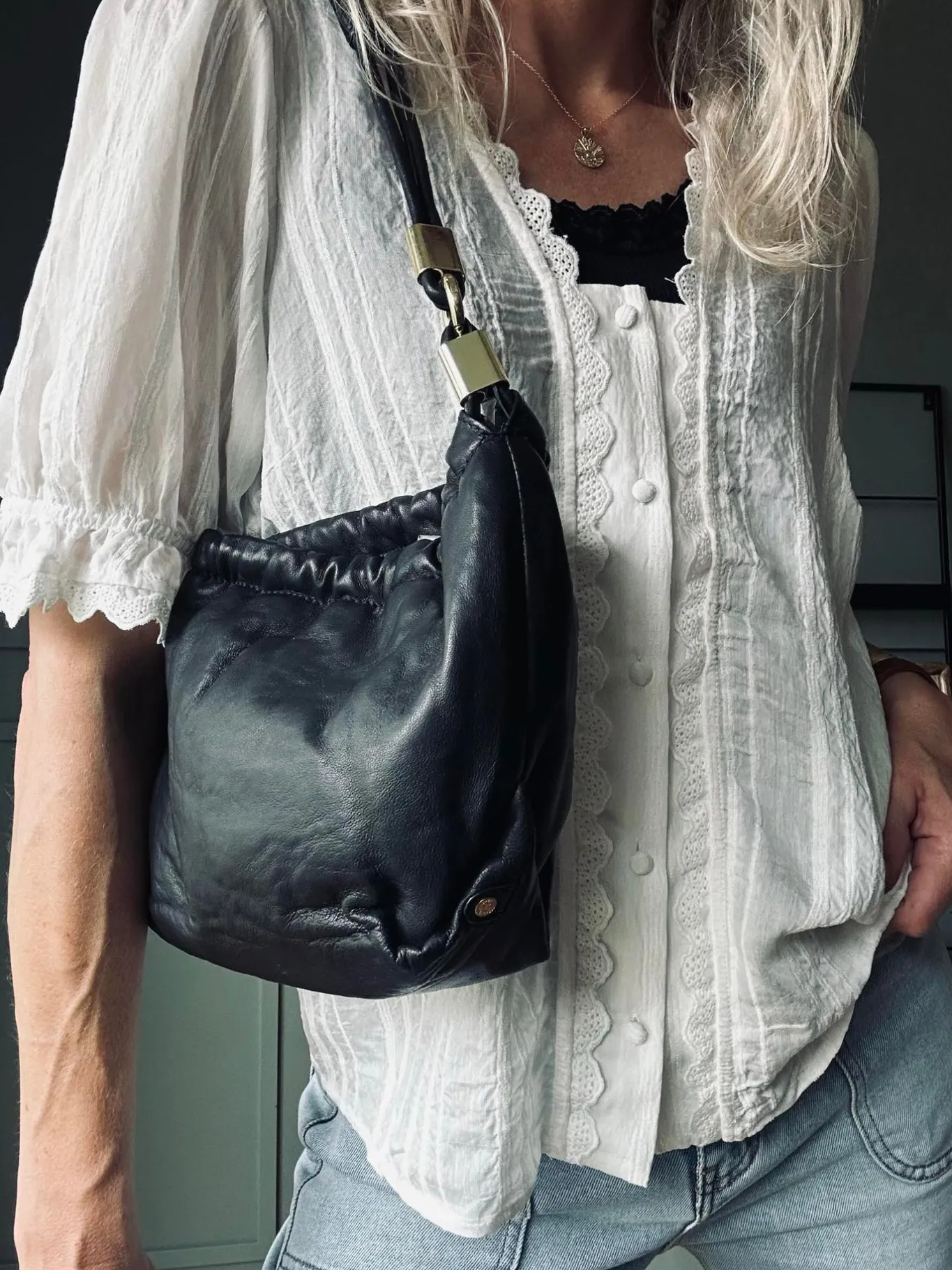 VIAMAJA Cross Body|Læder Tasker<Crossover Lady gold