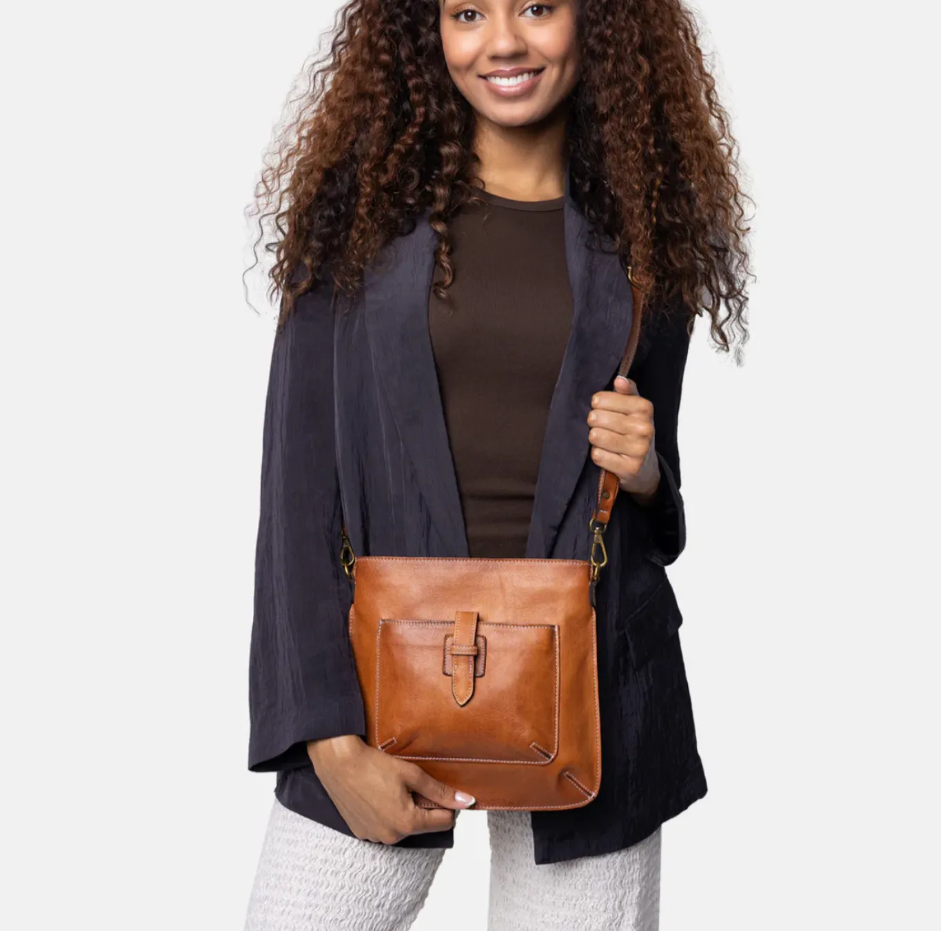 VIAMAJA Cross Body|Skuldertasker<Crossover Lilia - Small cognac