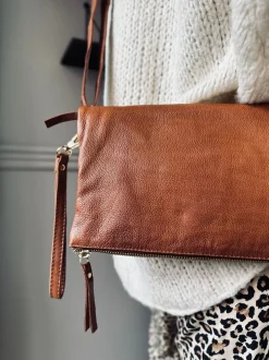 VIAMAJA Cross Body|Læder Tasker<Crossover Marie Walnut