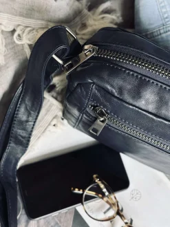 VIAMAJA Cross Body|Læder Tasker<Crossover Micha - Navy
